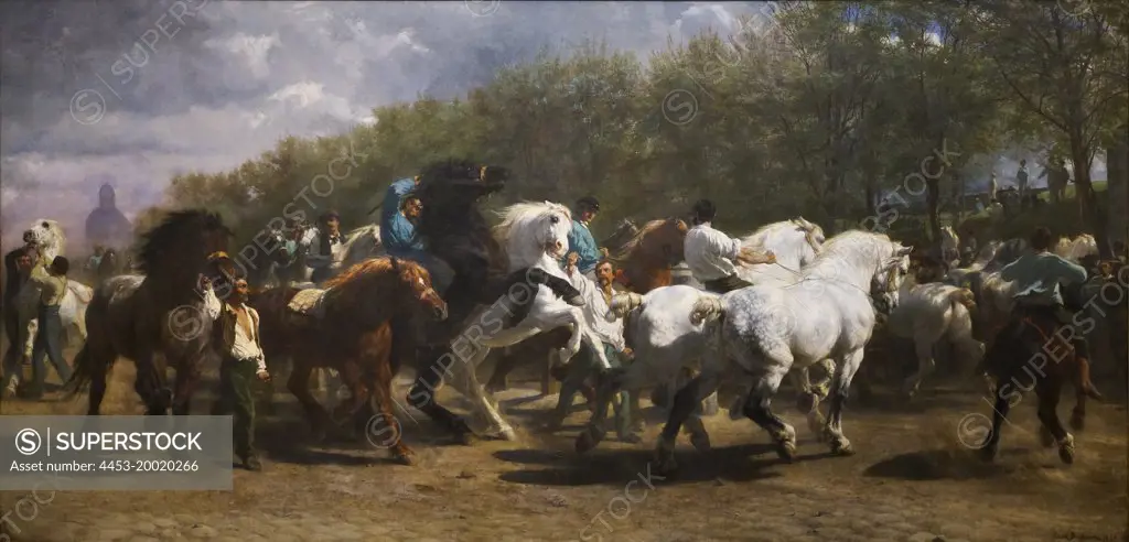 Horse Fair by Rosa Bonheur (1822 - 1899); Oil on canvas; 1825 - 55