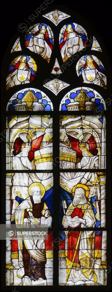 St Peter and St Paul; Germany; Cologne; Aegidius Chapel; stained glass; circa 1500 - 1510