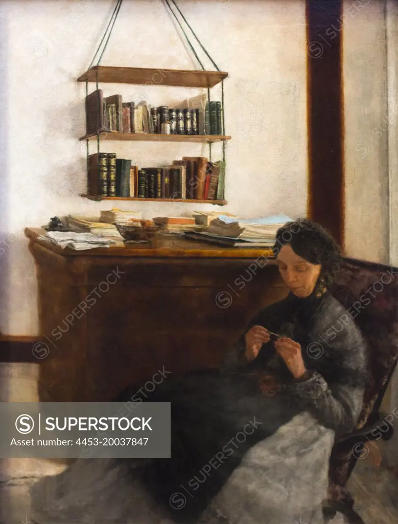 1870 The Artists Mother. (Lovis Eysen; Manchester 1843-1899 Munchen)