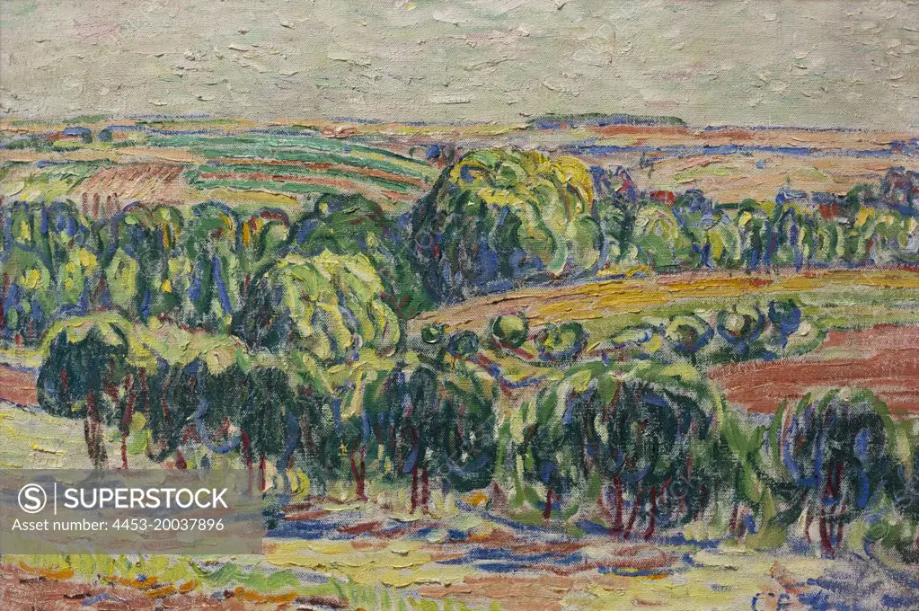 Sonemer Landscape Near Weimar; 1904 (Christen Rohlfs; 1849-1938 )