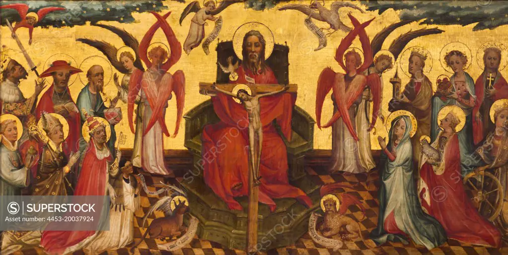 1420; The Holy Trinity as Throne of Mercy Tannenholz