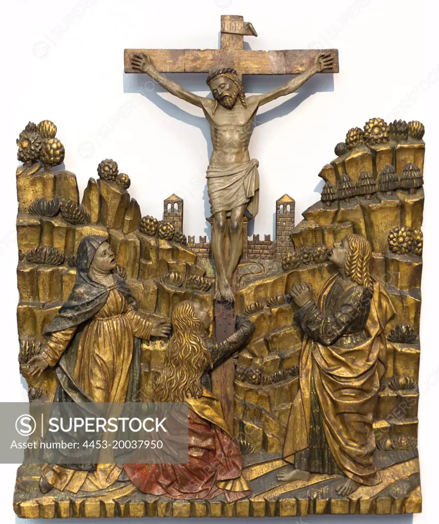 Crucifixion. (Gebruder De Donati; detectable 1478-1528; Lombardei; 1507-I0; Fichtenholz )