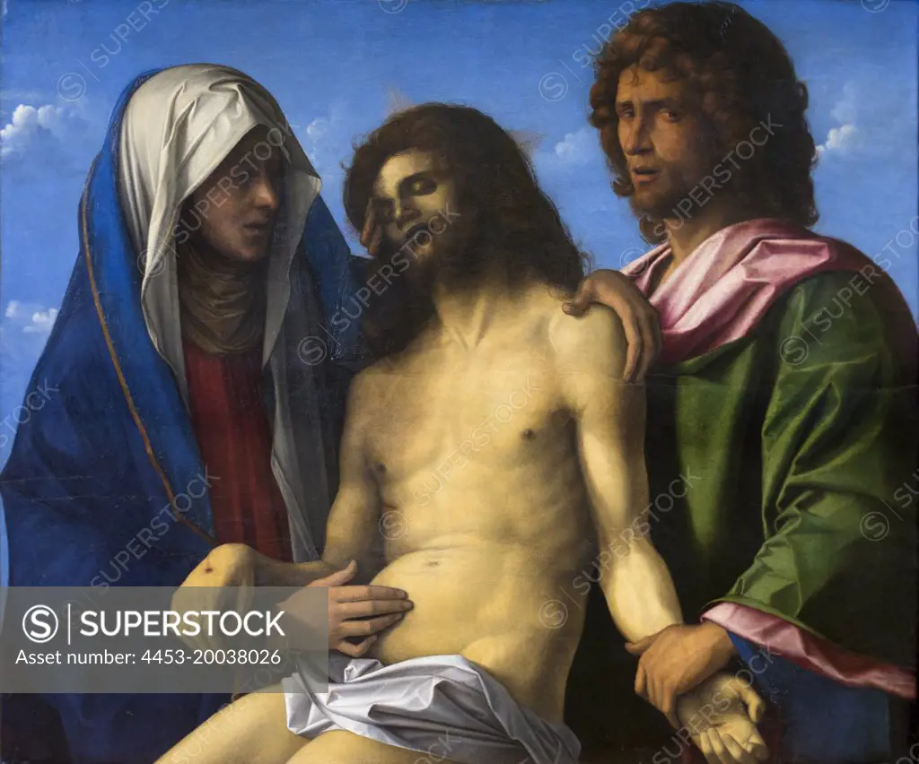 The Lamentation. (Giovanni Bellini; Venedig; about 1430-15I6 Venedig; about 1495 Pappelholz)