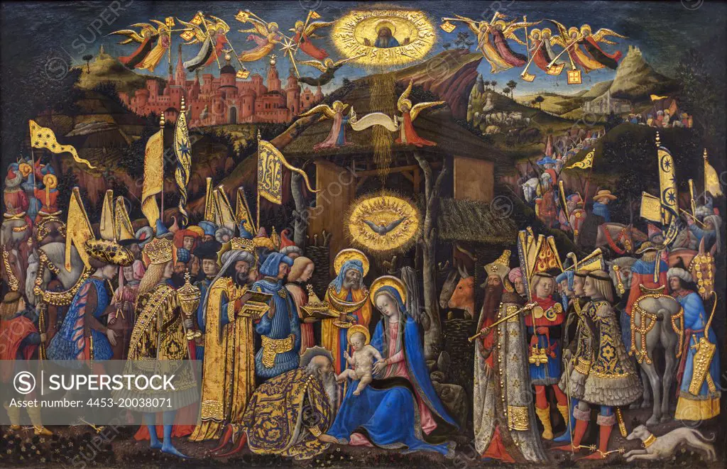 The Adoration of the Kings. (Antonio Vivarini together with Giovanni d'Alemange; 1418 / 20 1476/84 Murano Venice)