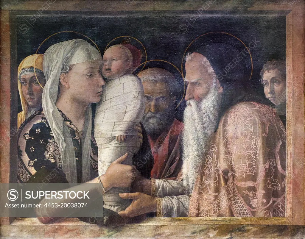 The Presentation of Christ in the Temple. C. 1465/66. (Andrea Mantegna 1431 Isola di Cartura at Padua-1506 Mantua)
