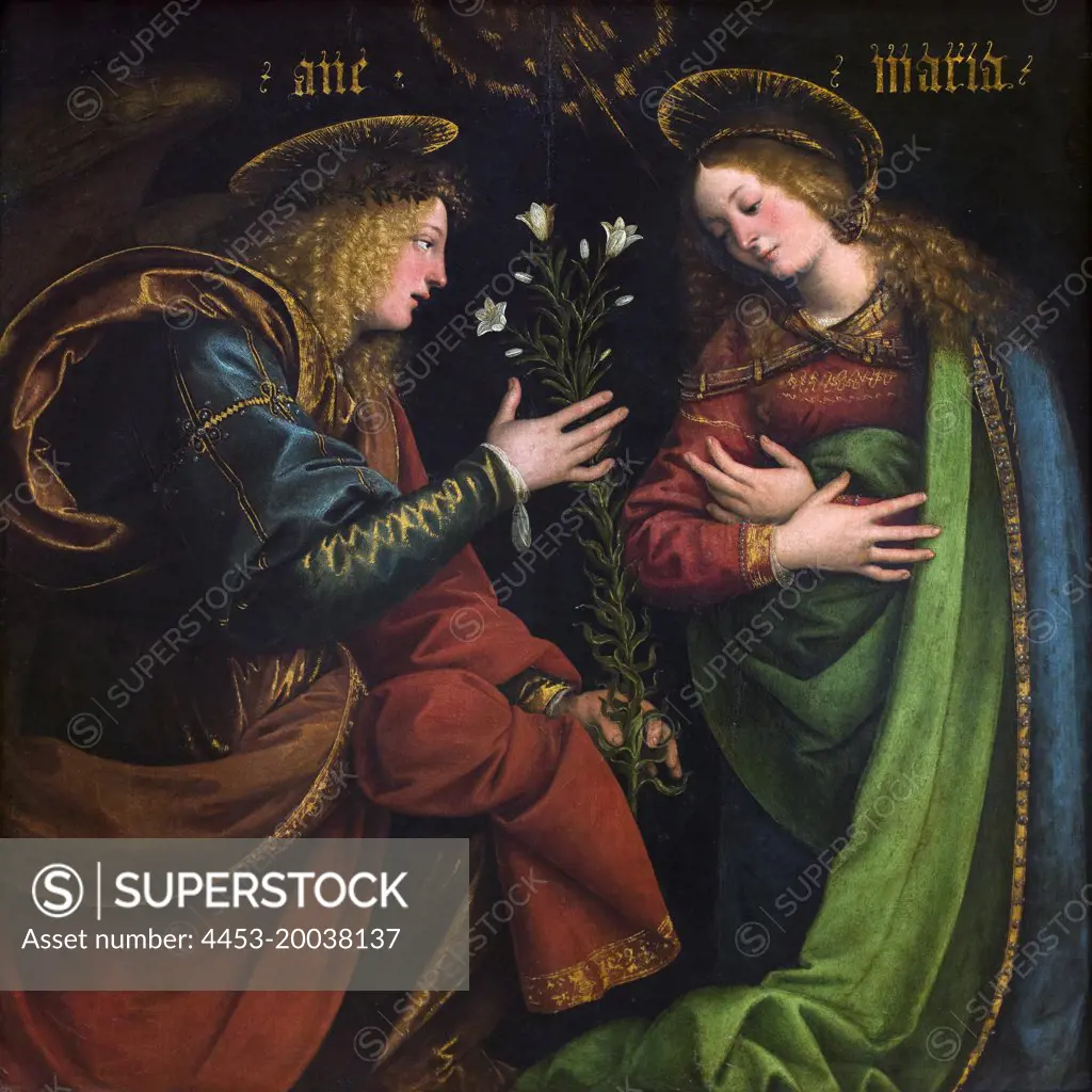 The Annunciation to Mary. To 1513. (Gaudenzio Ferrari; 1475 - 1546)