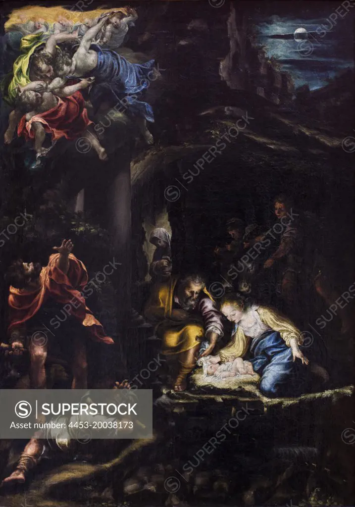 The Adoration of the Shepherds. C. 1565/75. (Lelio Orsi 1511 Novel Lara; eggio Emili; -1587 Novel Lara)