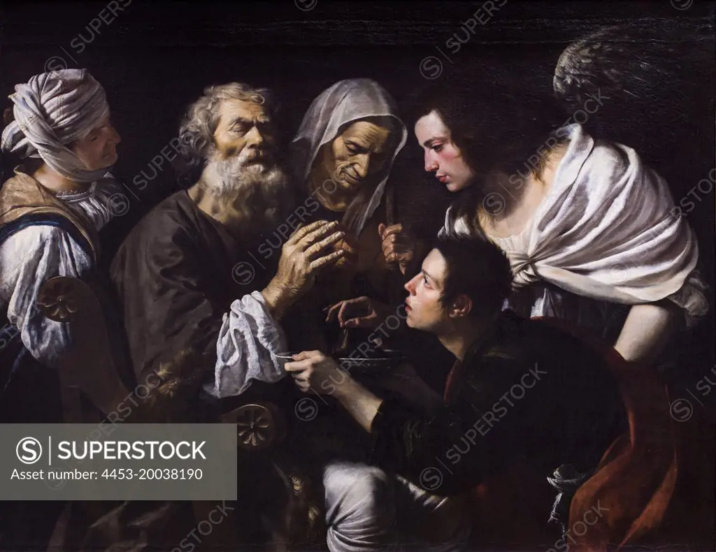 The Healing of Tobias. C. 1615/20. (Successor of Michelangelo da Caravaggio)