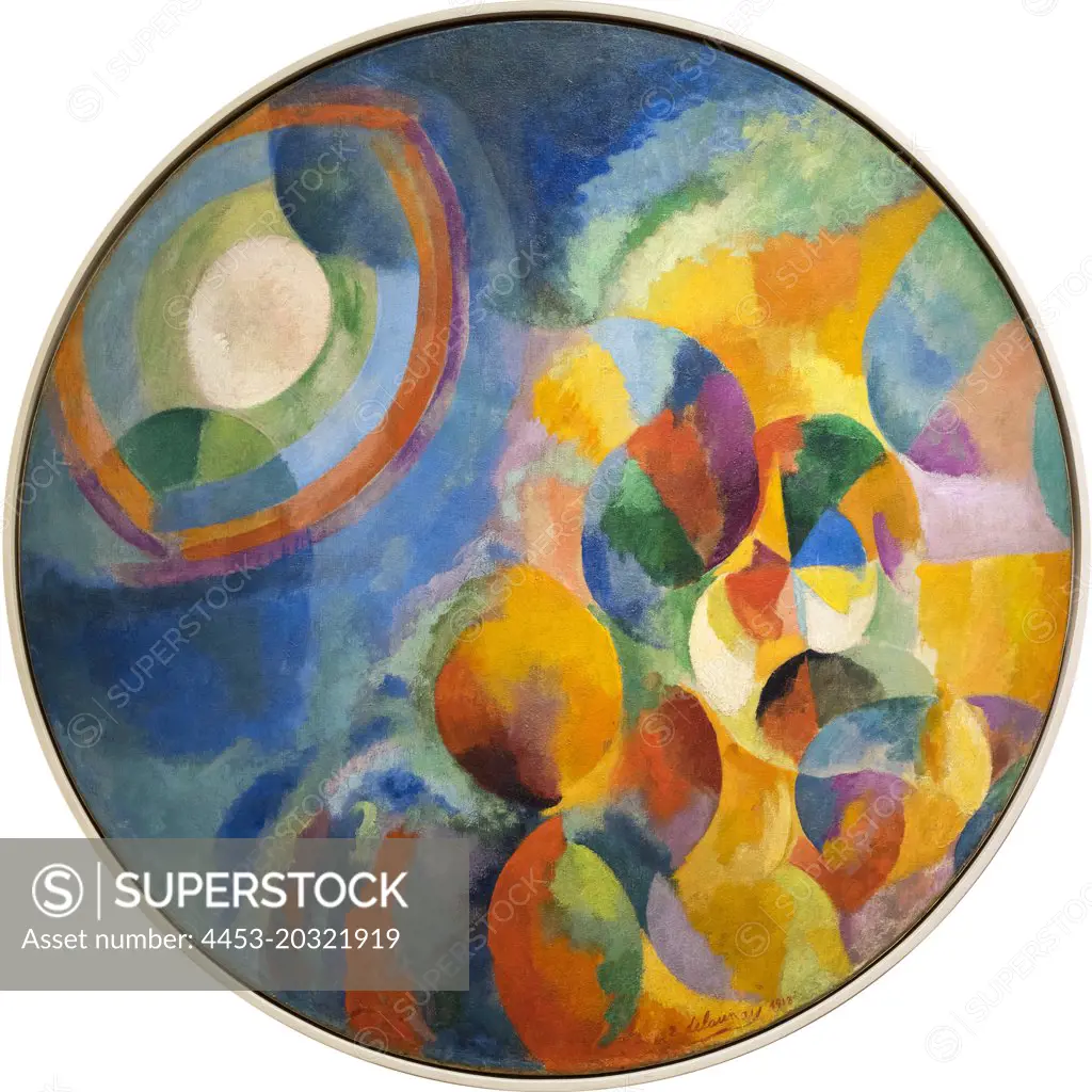 Sun; Moon; Simultaneous 2 1913 dated on painting 1912 Oil on canvas Robert Delaunay French; 1885-1941