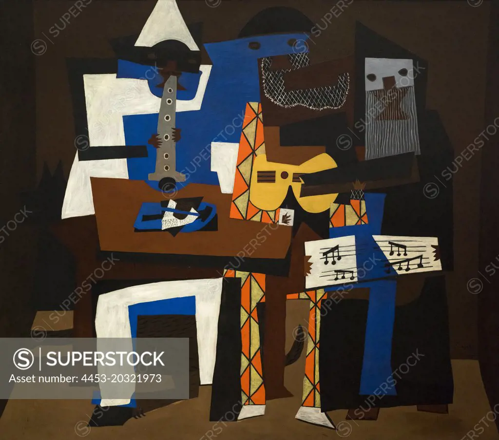 Three Musicians 1921 Oil on canvas Pablo Picasso Spanish; 11881 - 19733