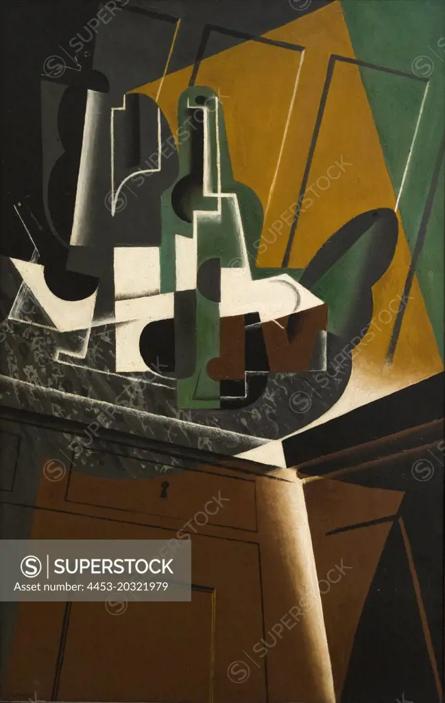 The Sideboard 1917 Oil on plywood Juan Gris Spanish; 1887-1927