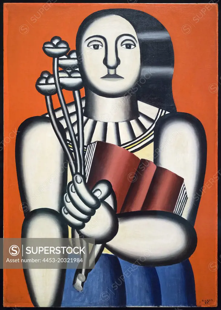 Woman with a Book 1923 Oil on canvas Fernand Leger; French; 1881-1955