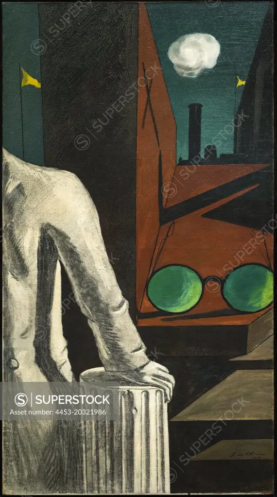 The Serenity of the Scholar 1914 Oil and charcoal on canvas Giorgio de Chirico; Italian; born Greece. 1888-1978