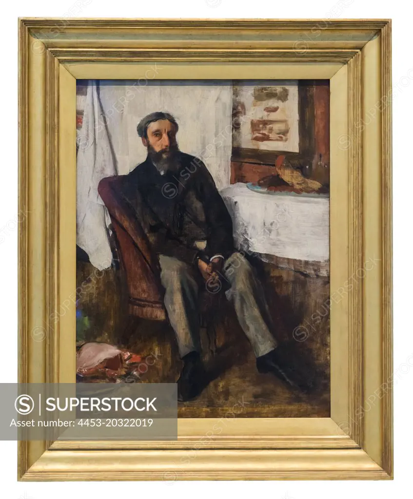Portrait of a Man; circa 1866 Oil on canvas Edgar Degas French; 1834-1917