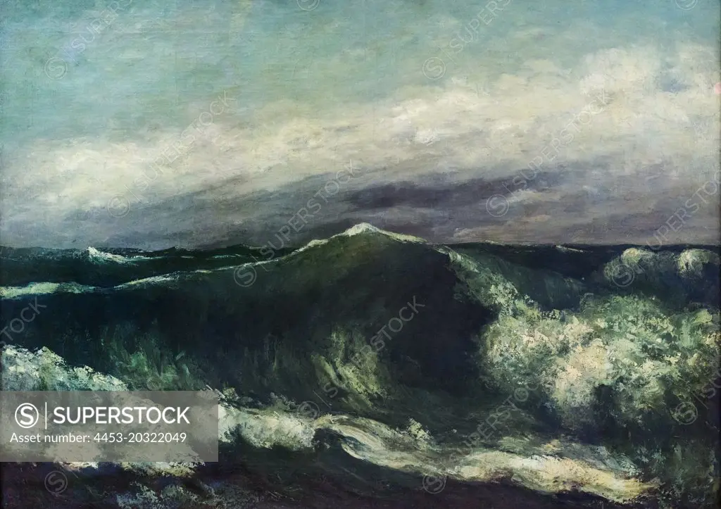 The Wave; circa 1869 Oil on canvas Gustave Courbet; French 1819-1877