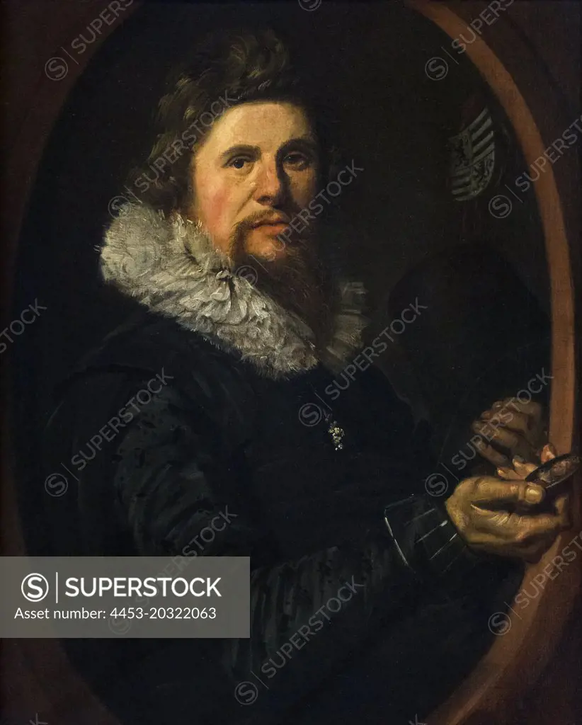 Man Holding a Medallion; circa 1614-15 Oil on canvas Frans Hals Dutch; circa 1582/83-1666