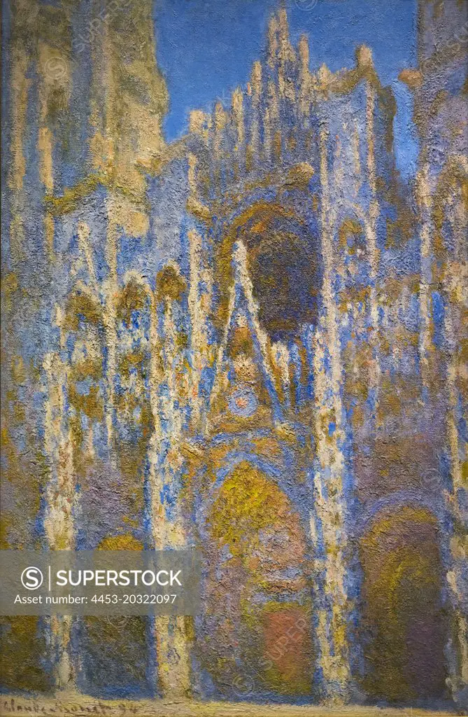 Rouen Cathedral; Facade; 1894 Oil on canvas Claude Monet French; 1840-1926