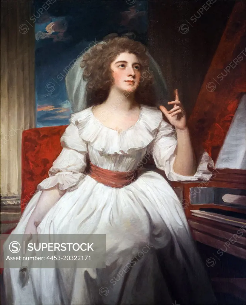 Mrs. Billington as Saint Cecilia; 1787-88 Oil on canvas George Romney English; 1734-1802