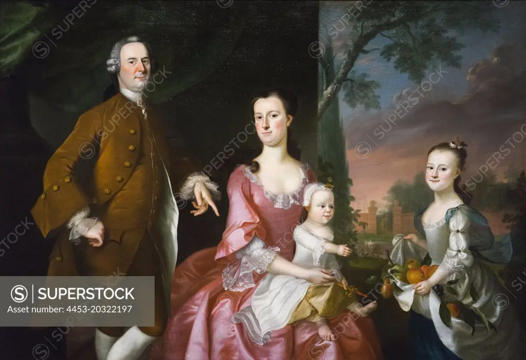 Isaac Winslow and His Family; 1755 Oil on canvas Joseph Blackburn English-American (born in England); active in North America 1753-1763
