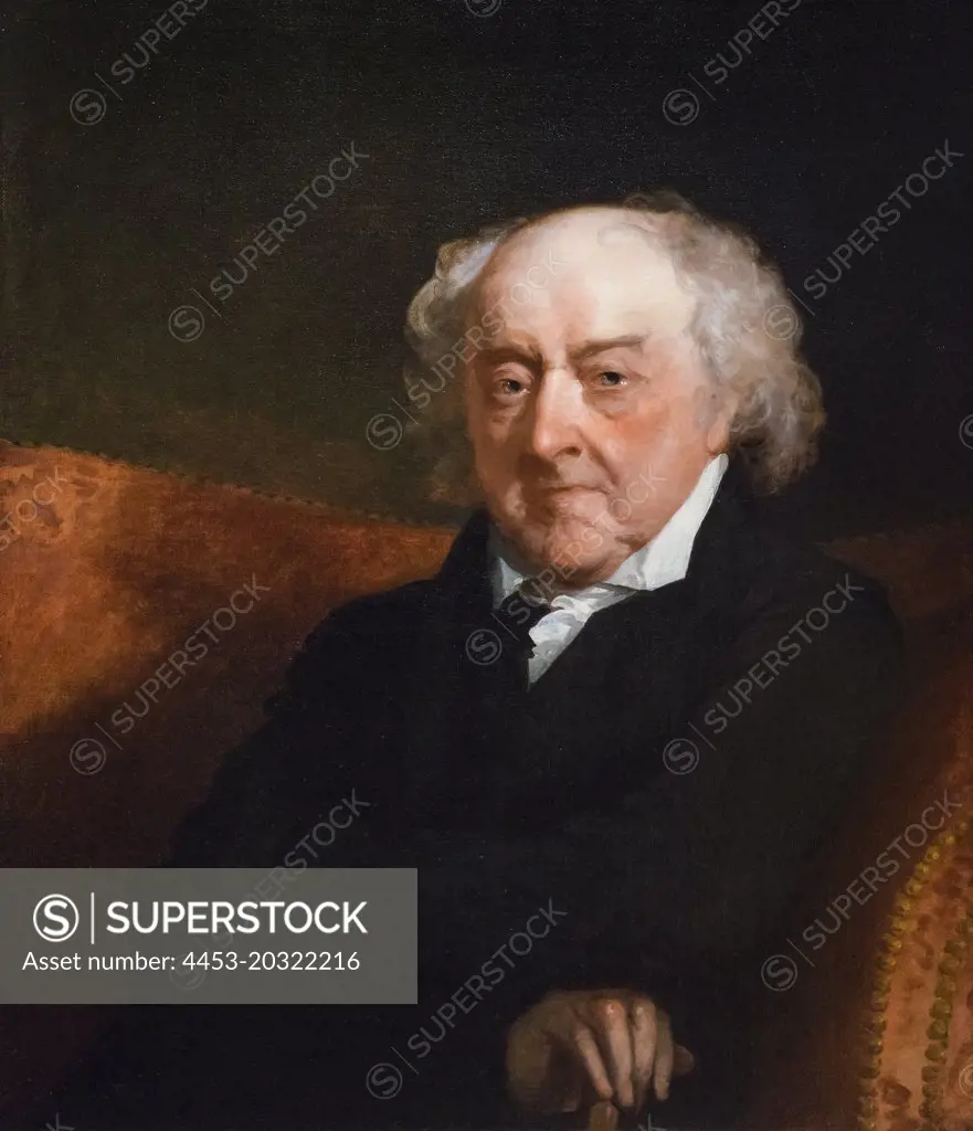 John Adams; 1823 Oil on canvas Gilbert Stuart American; 1755-1828