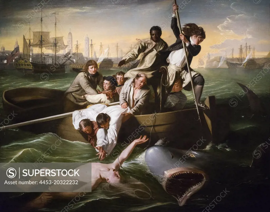 Watson and the Shark; 1778 Oil on canvas John Singleton Copley American; 1738-1815