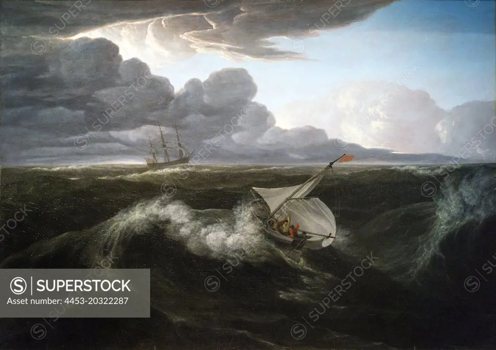 Rising of a Thunderstorm at Sea; 1804 Oil on canvas Washington Allston American; 1779-1843