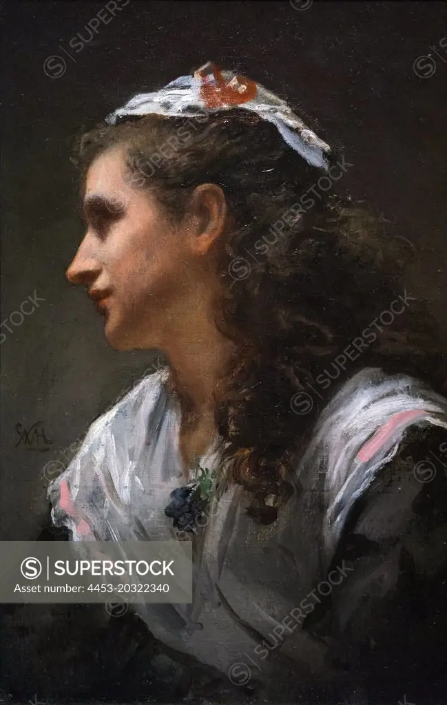 Priscilla; about 1873 Oil on canvas William Morris Hunt American; 1824-1879