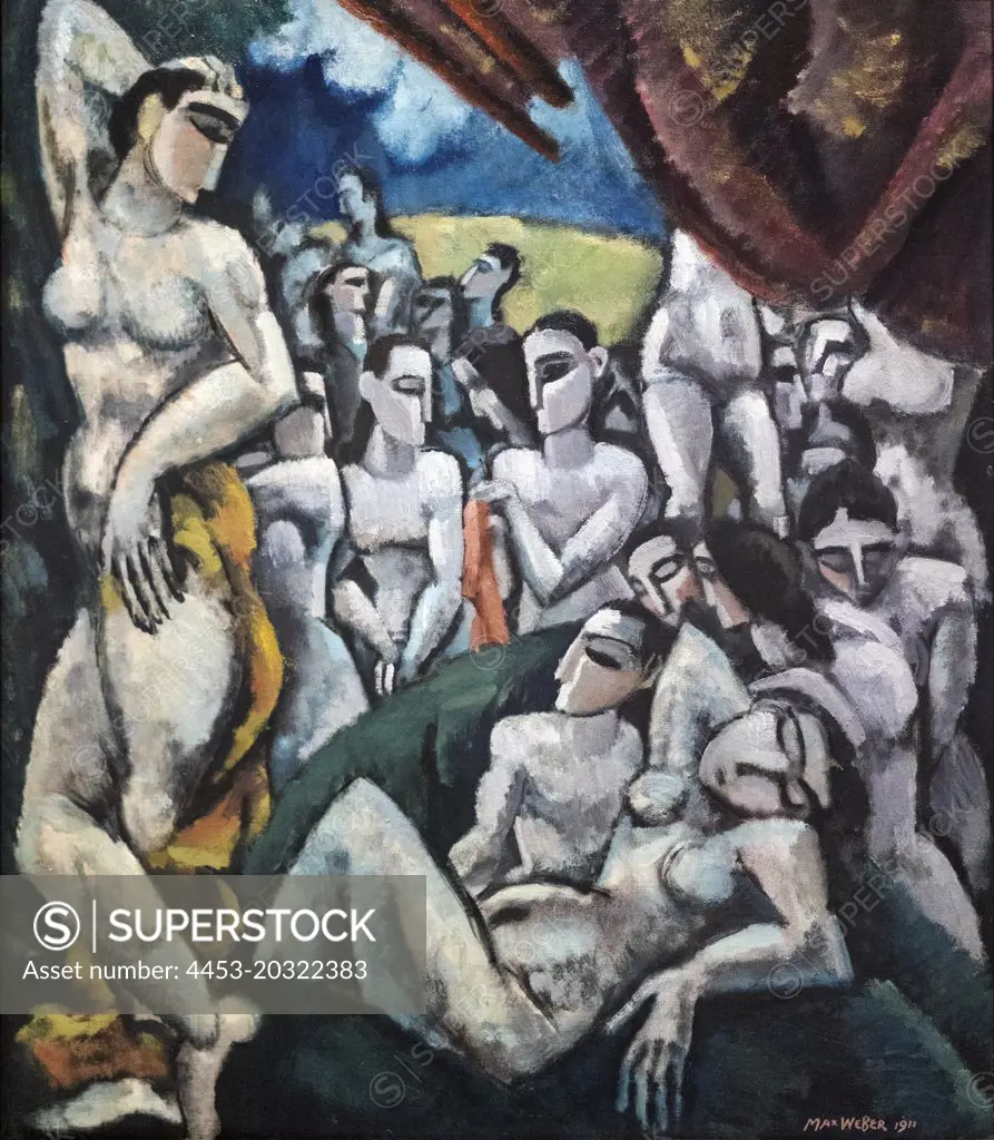 Group of Figures 1911 Oil on canvas Max Weber; American born Russia Born 1881; died 1961
