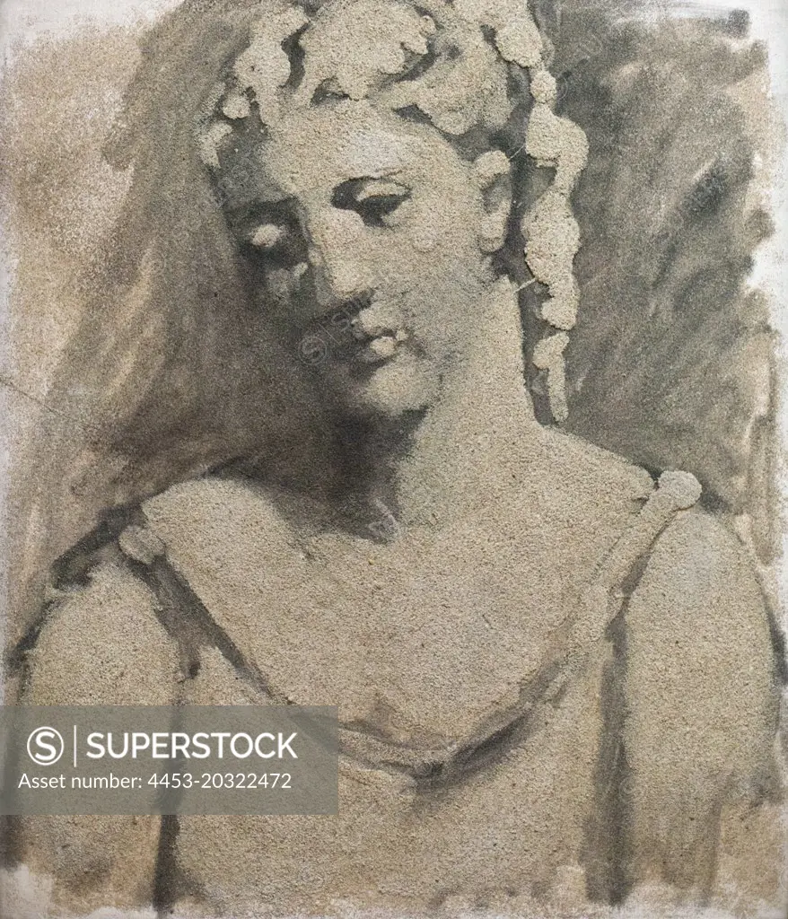  Portrait of a Woman. (Pablo Picasso; 1881 - 1973; one 1923; Quarzsand und Ink auf Leinwand)