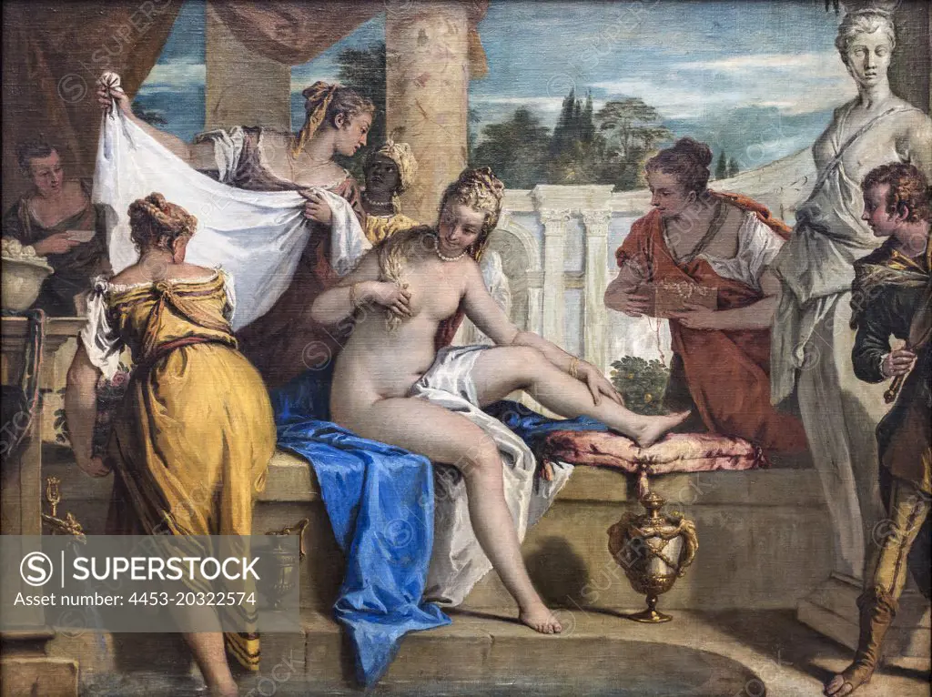 Bathsheba bathing. 1725. (Sebastiano Ricci; 1659 Belluno-Venice 1734)