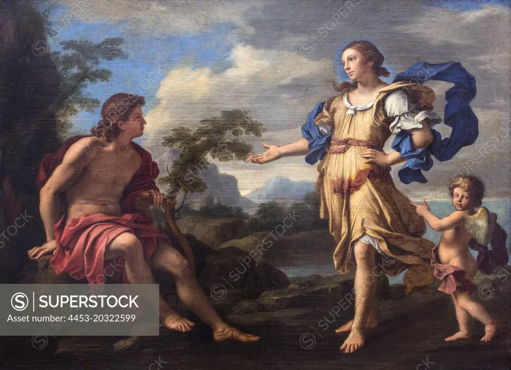 Apollo and the Sibyl Coneaische. (Giovanni Domenico Cerrini 1609 Perugia Rome-1681)