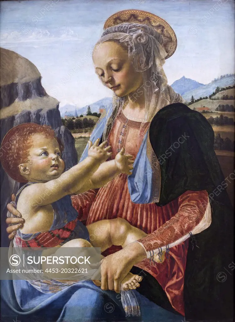 Mary with the child. (Andrea del Verrocchio; Florence 1488 1435 VENICE)