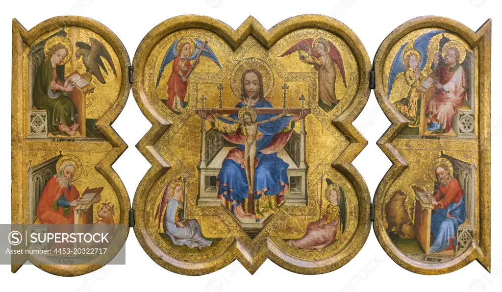 Triptych with the Holy Trinity. (Netherlands; 1390)