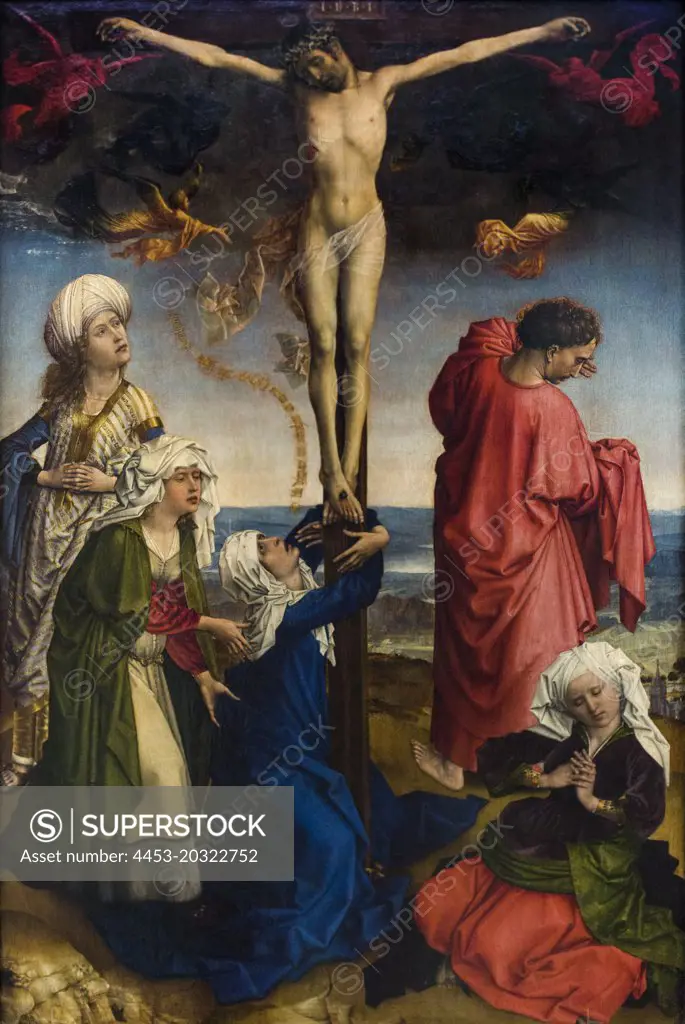 the crucifixion of christ c. 1440 (Rogier van der Weyden; werkastatt;)