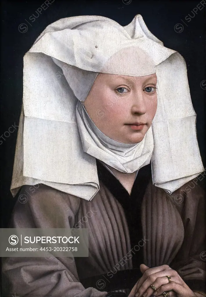 effigy of a young woman 1440/45. (Rogier van der Weyden 1399 tournai brussel 1464)