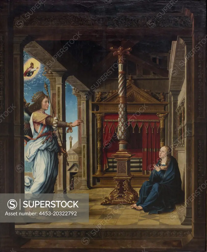 the annunciation to mary. ( Netherlands 1520)