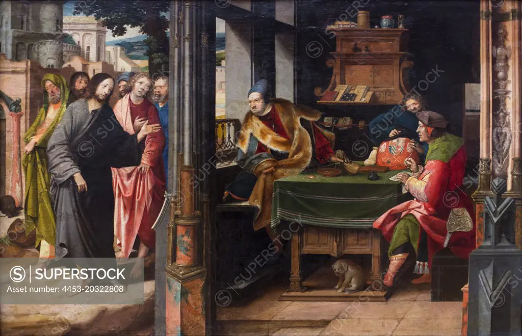 the vocation of the apostle matthaus office. (Cornelis Engebrechtsz; 1468 before suffering-suffering 1533)