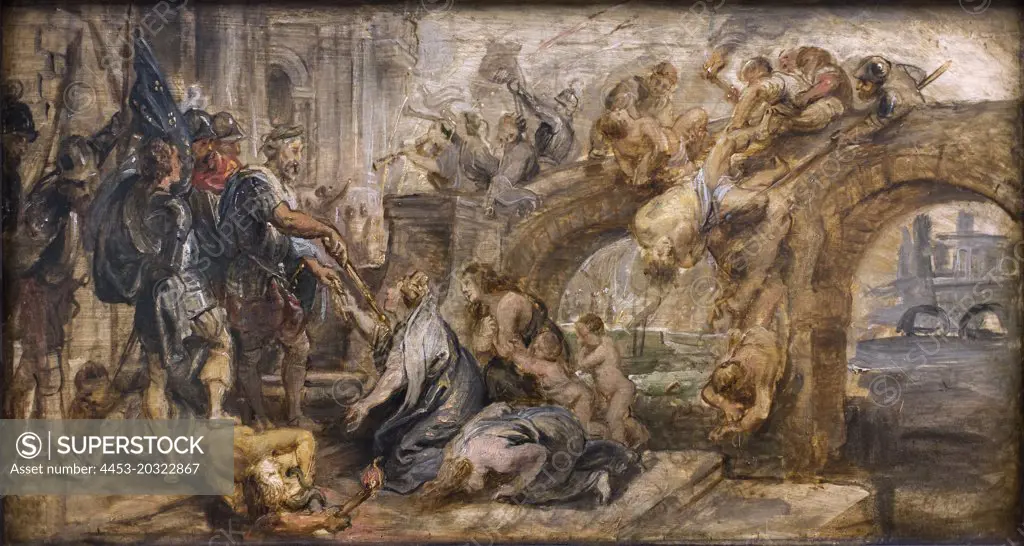 The capture of Paris by Henry Iv. 1628. (Peter Paul Rubens 1577 Siegen-1640 Antwerp)