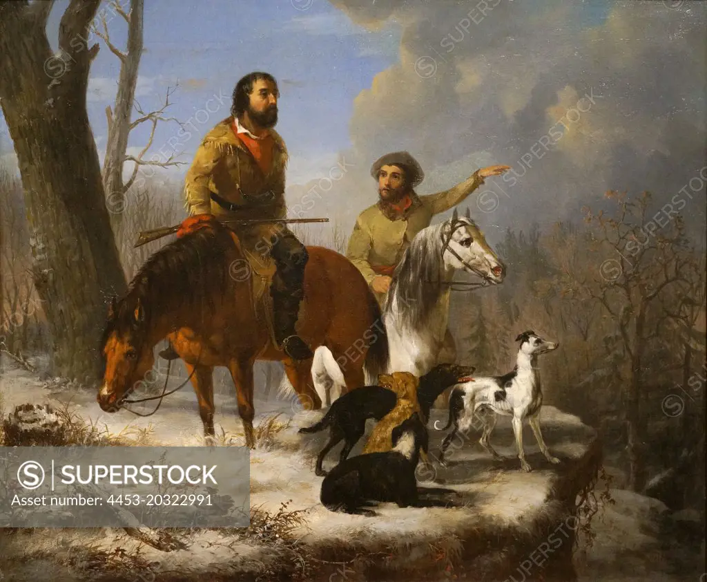 Trappers ca.1855 Oil on canvas Jonathan K. Trego 1817ca. 1868 J. L. Williams (active 1853-58)