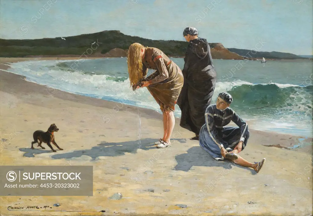 Eagle Head; Manchester; Massachusetts (High Tide) 1870 Oil on canvas Winslow Homer; American (1836-1910)