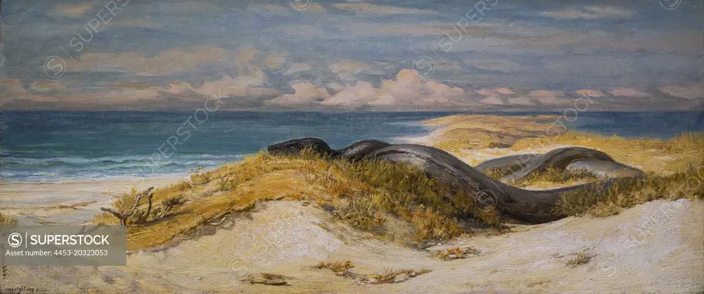 Lair of the Sea Serpent Ca.1899 Oil on canvas Elihu Vedder American (1836-1923)