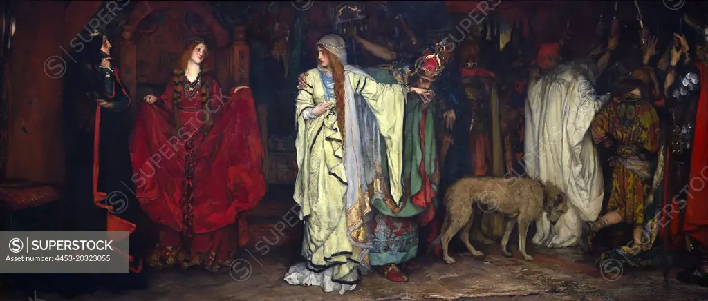 King Lear; Act 1; Scene 1; 1898 Oil on canvas Edwin Austin Abbey American (1852-1911)