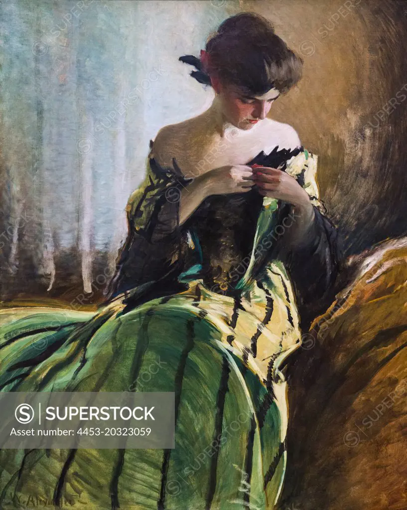 Study in Black and Green By 1906 Oil on canvas John White Alexander American 1856-1915