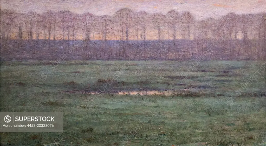 Dawn Early Spring 1894 Oil on wood Dwight William Tryon American 1849-1925