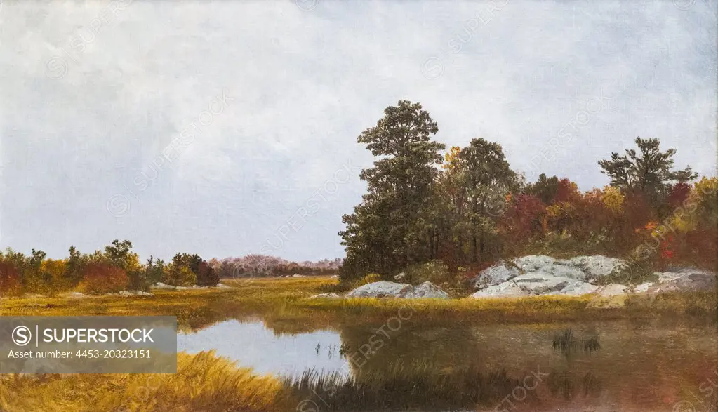 October in the Marshes 1872 Oil on canvas John Frederick Kensett; American 1816-1872