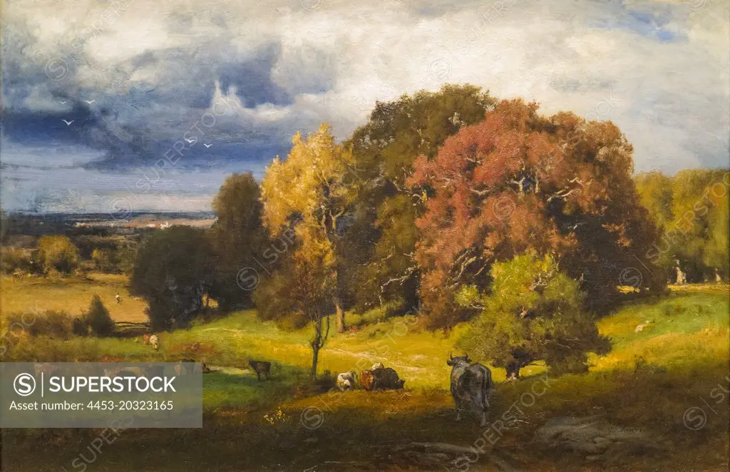 Autonen Oaks Ca.1878 Oil on canvas George Inness American (1825-1894)