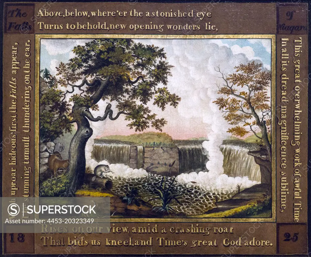 The Falls of Niagara Ca. 1825 Oil on canvas Edward Hicks American (1780-1849)