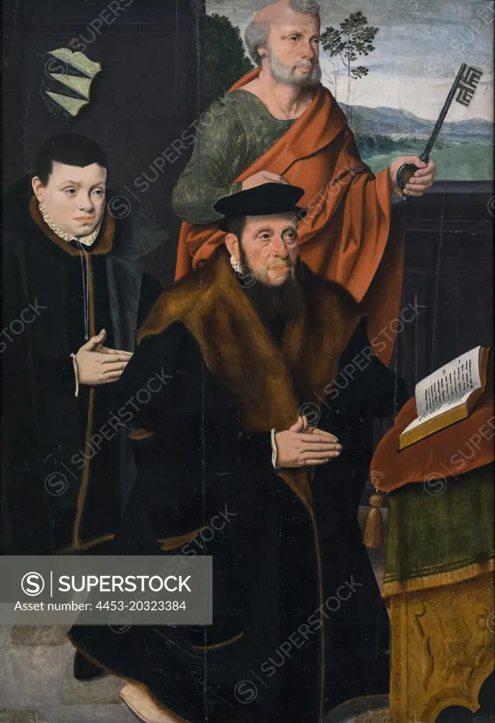 Arnold von Siegen II; with His Son Arnold III and Saint Peter; Catharina von Siegen; born Kannegieber; with Saint Anne and the Virgin and Child; Barthel Bruyn the Younger German (active Cologne) Born c. 1530; died 1607/10