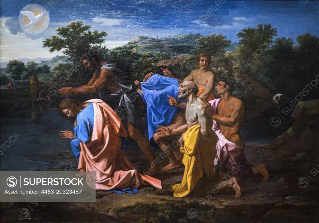 The Baptism of Christ c. 1658 Oil on canvas Nicolas Poussin; French active Rome Born 1594; died 1665