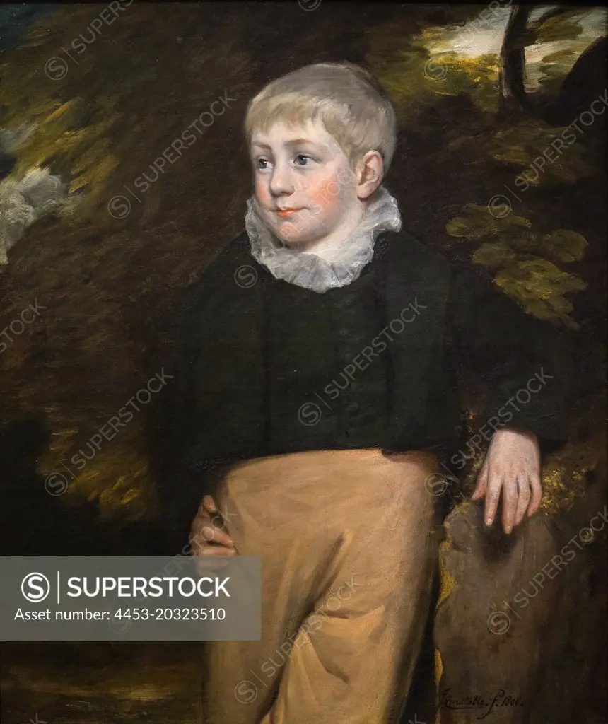 "Portrait of Master Crosby 1808 Oil on canvas by John Constable, English, 1776 - 1837"